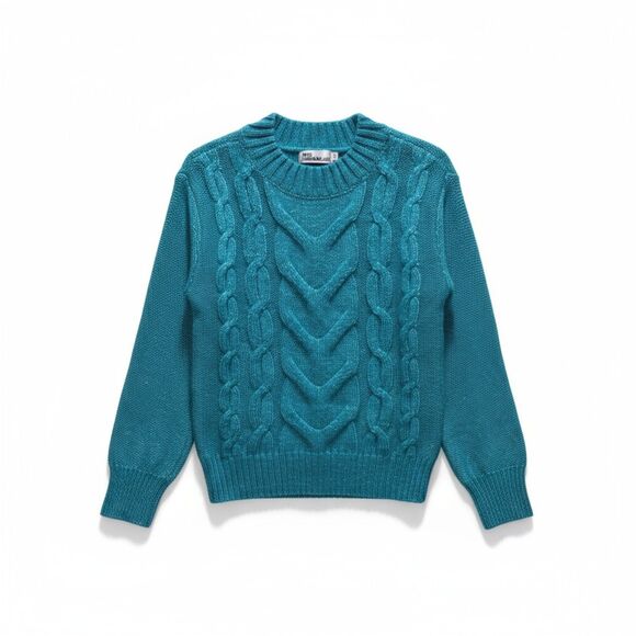 Epic Threads Girls Cable Knit Sweater Teal Size 6 NWT - Picture 1 of 8